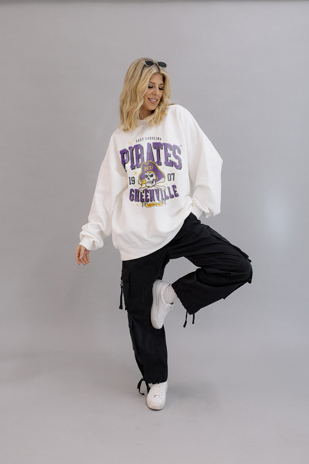 Pirates Sparkle Sweatshirt- Girl Tribe Co. ECU X Girl Tribe 