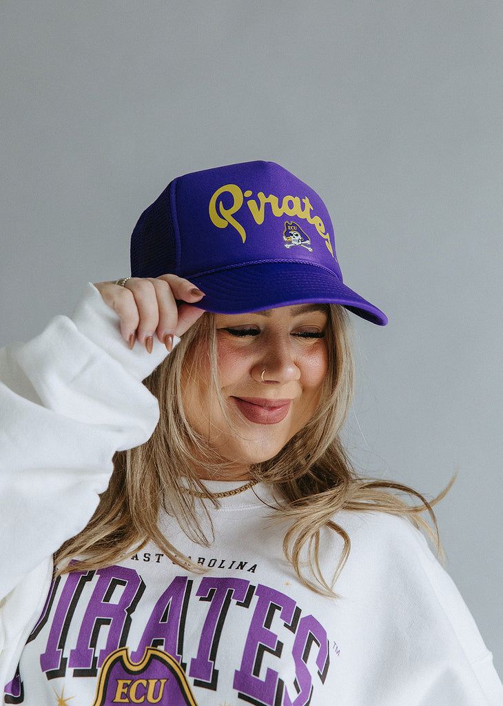 Pirates Trucker Hat- Girl Tribe Co. ECU X Girl Tribe 