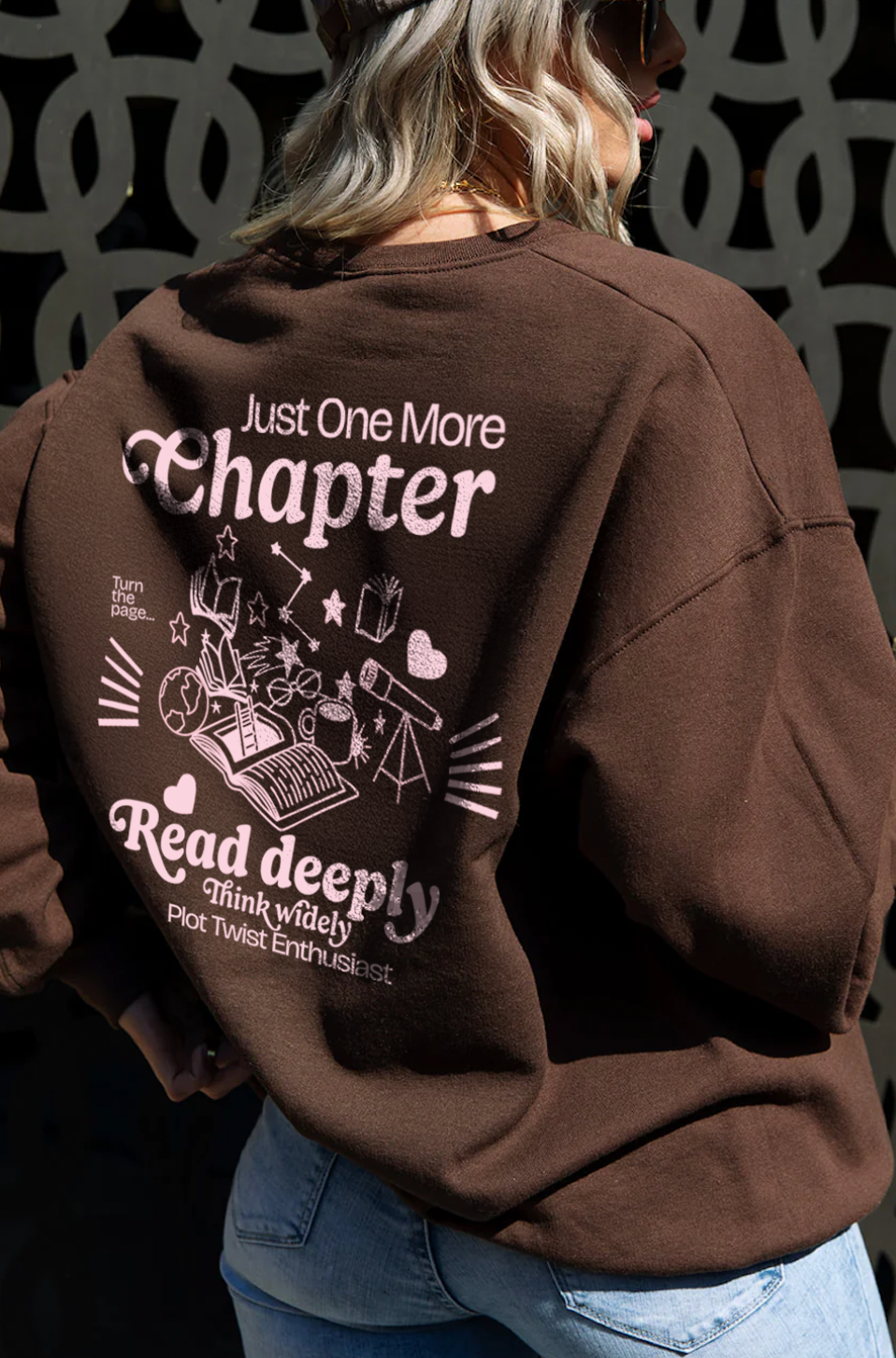 Plot Twist Enthusiast Sweatshirt- Girl Tribe Co. Booktok and Coffee Club 