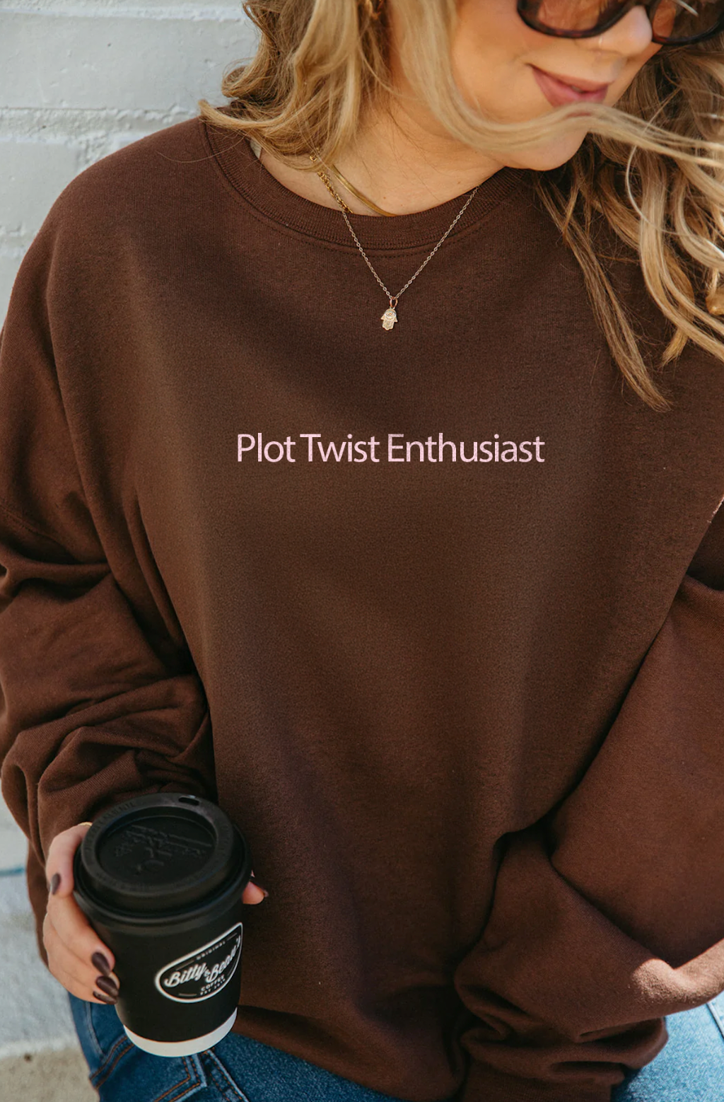 Plot Twist Enthusiast Sweatshirt- Girl Tribe Co. Booktok and Coffee Club 