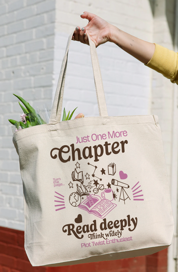 Plot Twist tote- Girl Tribe Co. Booktok and Iced Coffee Club 