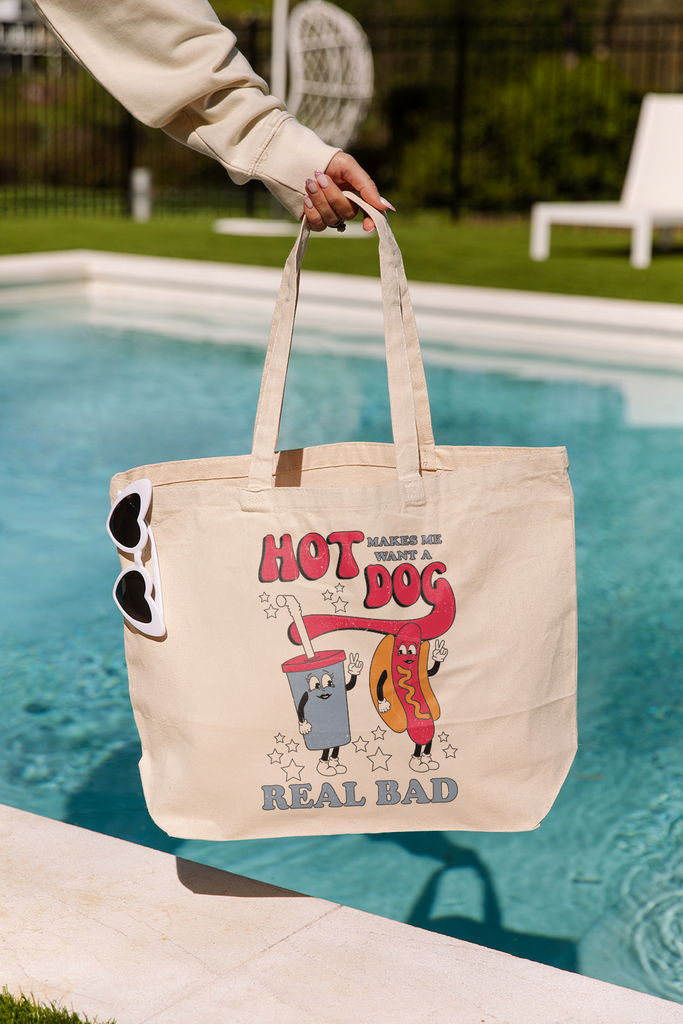 Girl Tribe Co. Made in America July 4th Collection - Legally Blonde Hot Dog Tote