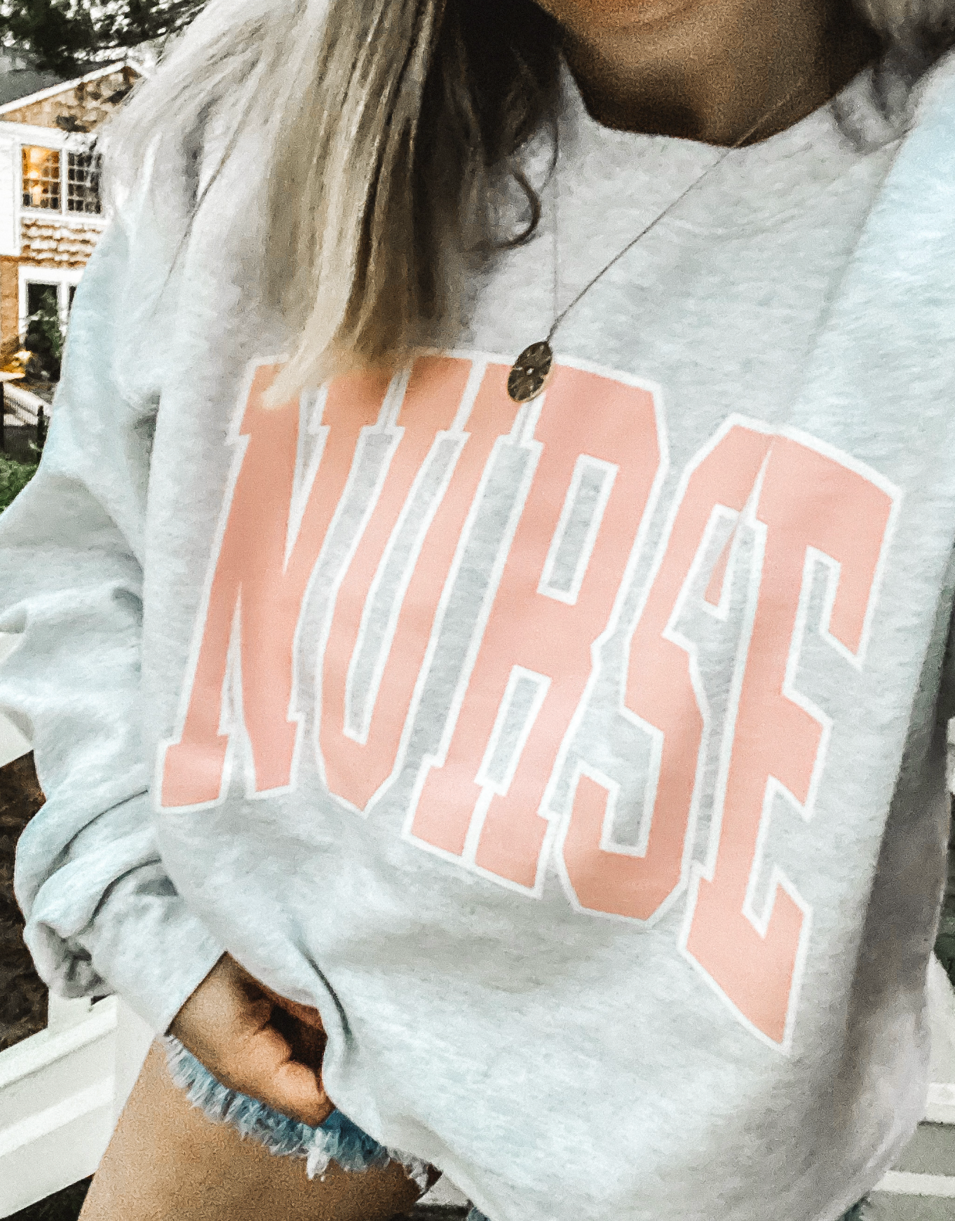Nurse Block Sweatshirt in Ash