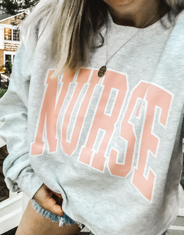 Nurse Block Sweatshirt in Ash