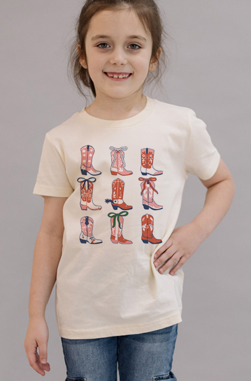 Youth Boots and Bows Tee