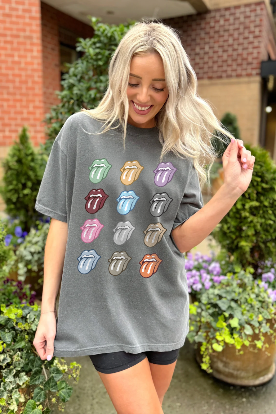 Tongue Concert Tee in Pepper