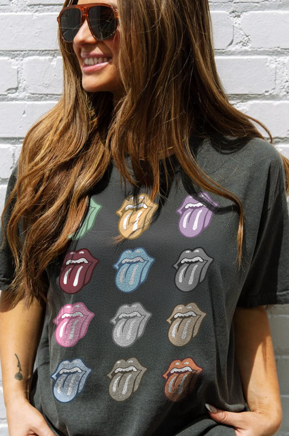 Tongue Concert Tee in Pepper