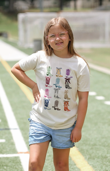 Youth Cowgirl Boots Eras Tee