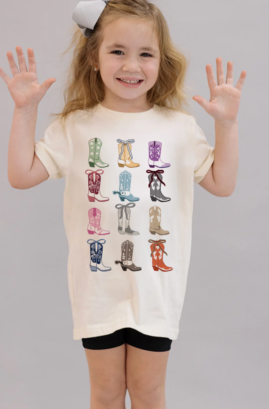 Youth Cowgirl Boots Eras Tee
