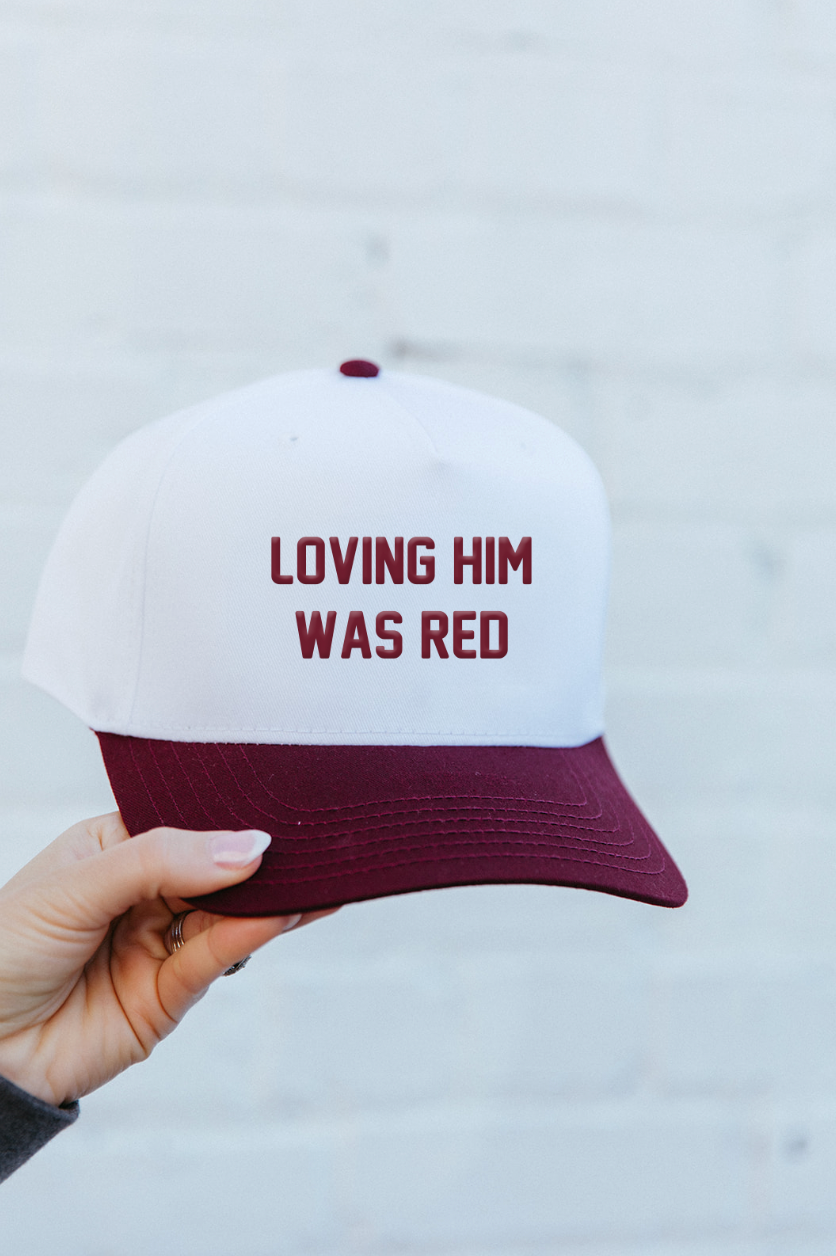 Loving Him Was Red Two Toned Hat