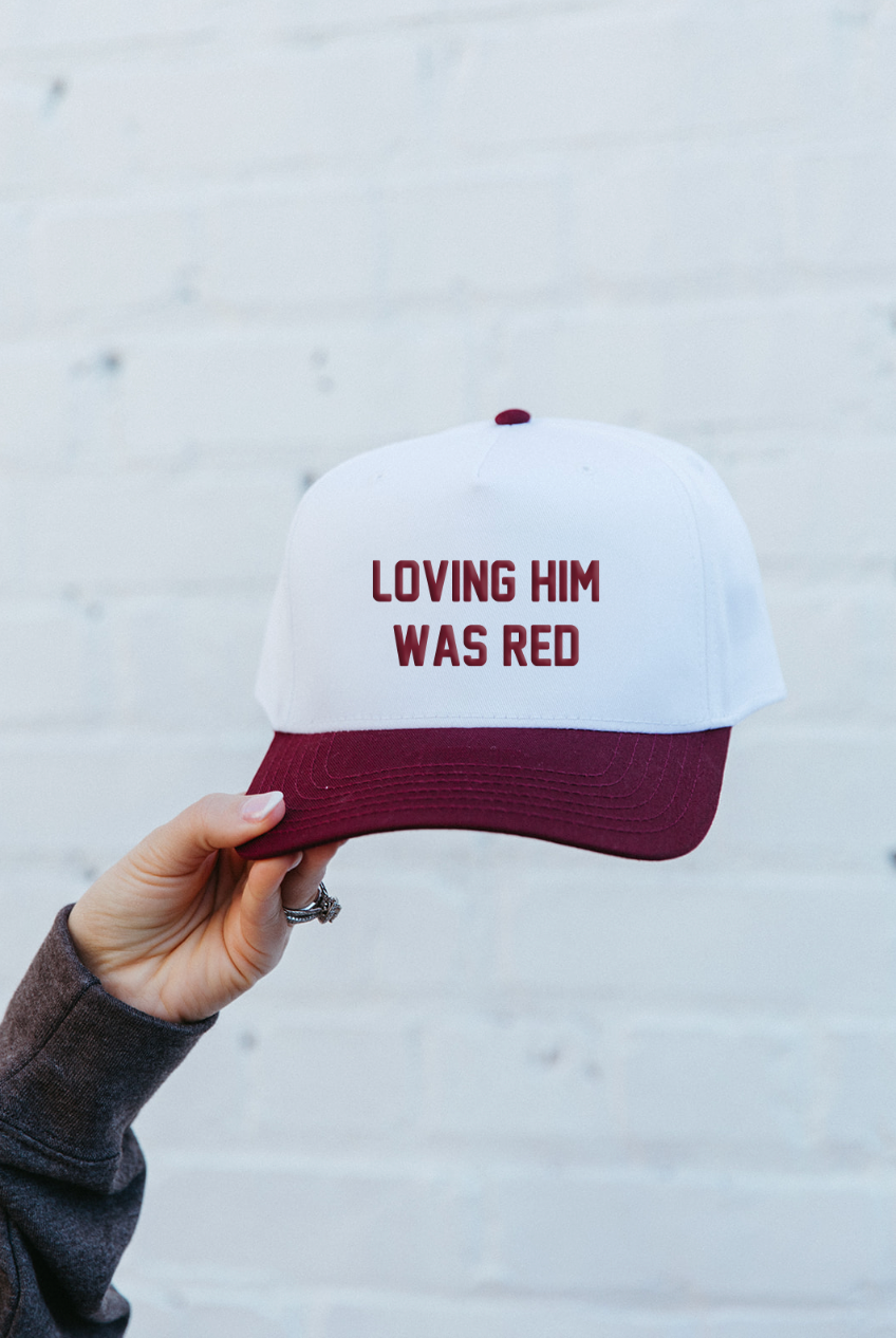 Loving Him Was Red Two Toned Hat