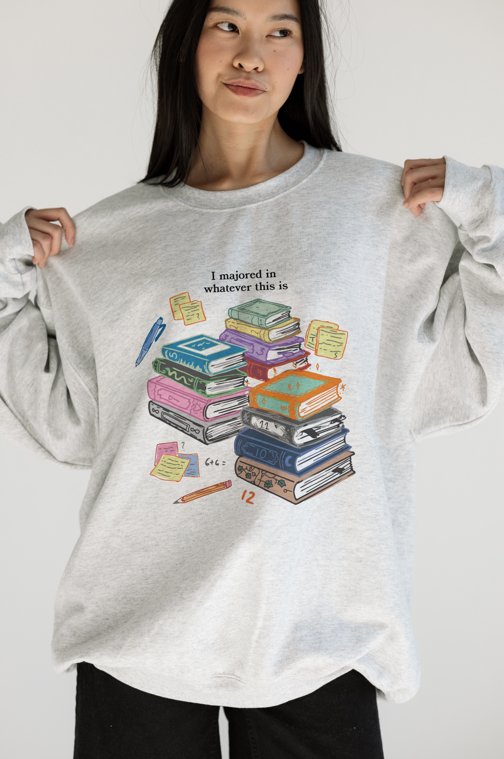 Eras Library Sweatshirt in Ash