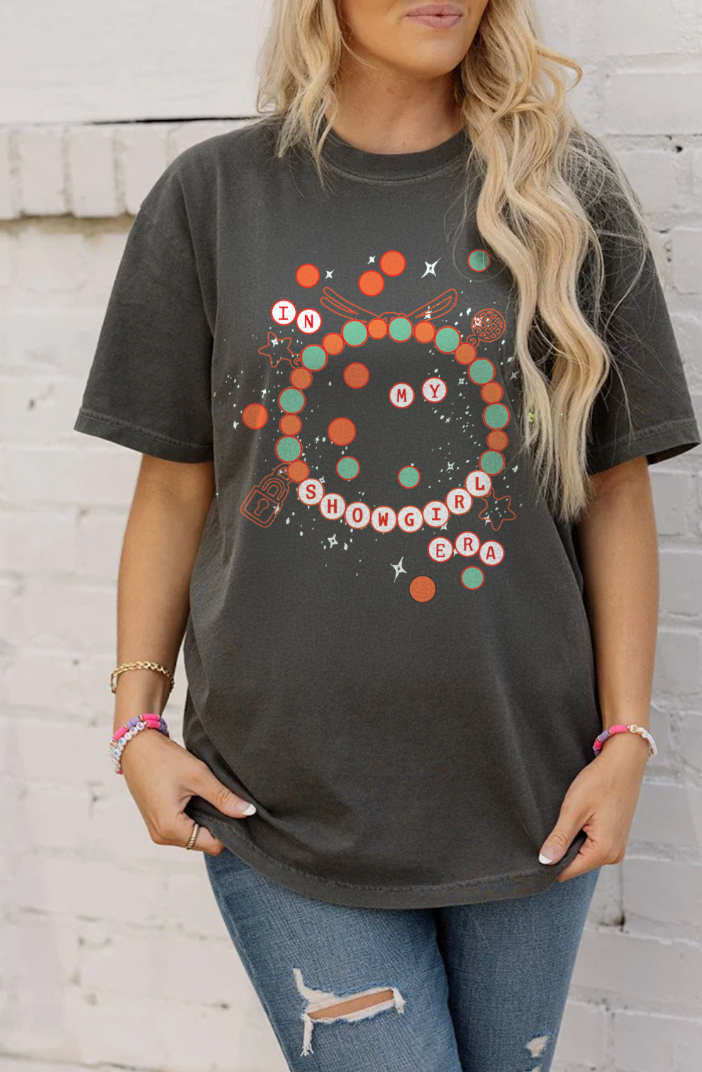 In my showgirl era friendship bracelet tee