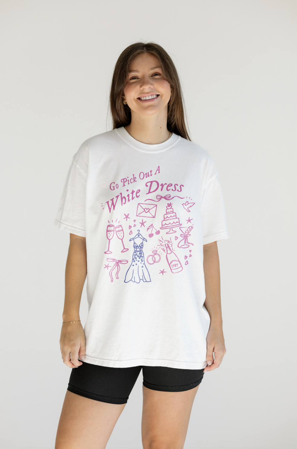 Go Pick Out a White Dress Tee