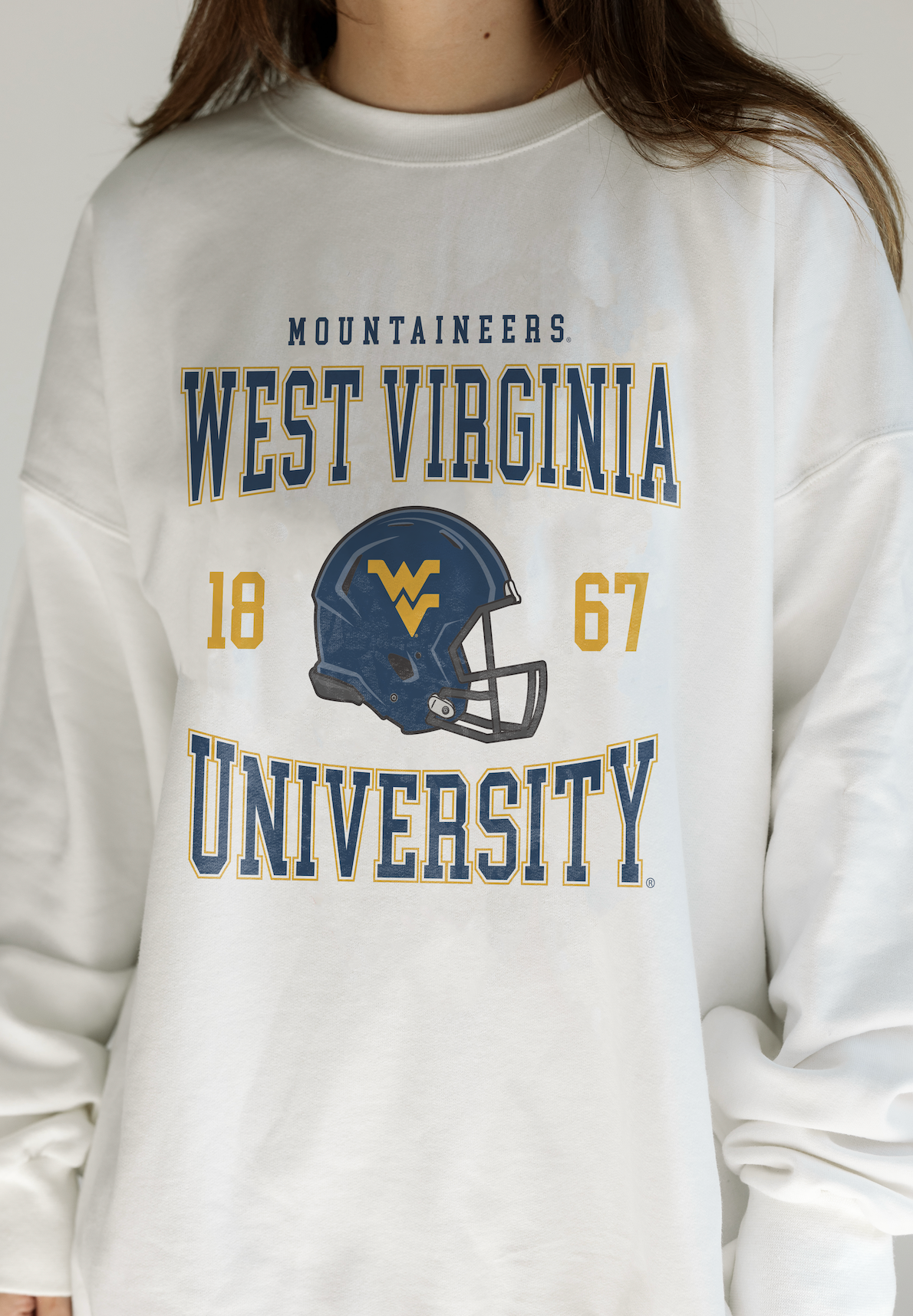 West Virginia University: WVU Helmet Sweatshirt – Girl Tribe