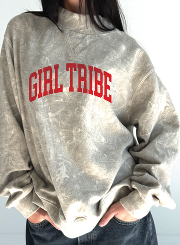 Girl Tribe Mock Neck in Camo