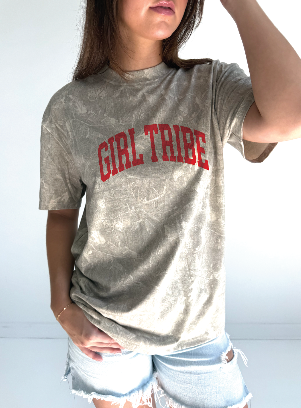Girl Tribe Every Day Tee in Camo