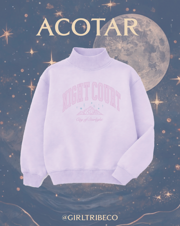 Night Court Mock Neck in Lavender