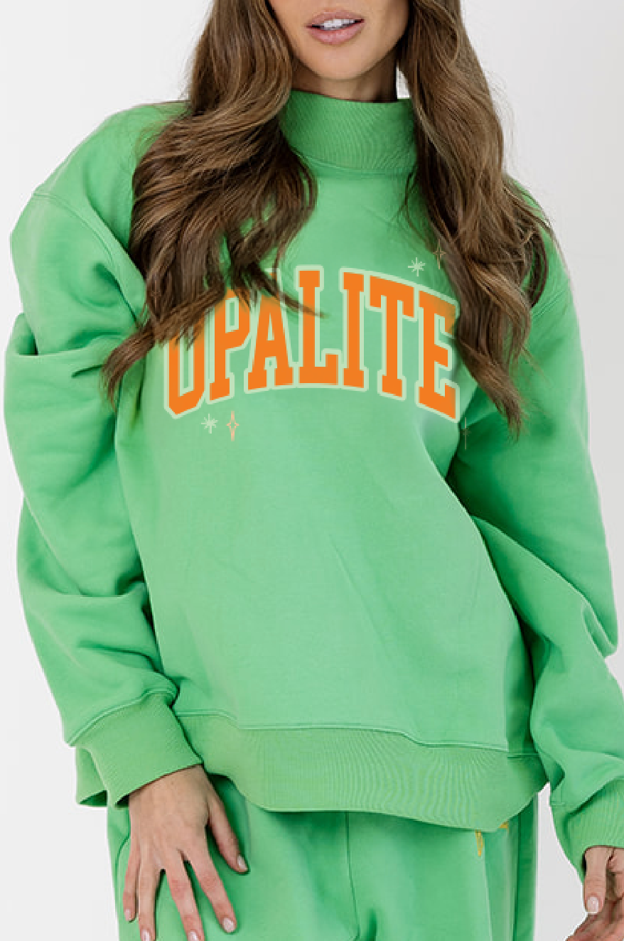 Opalite Mock Neck in Summer Green