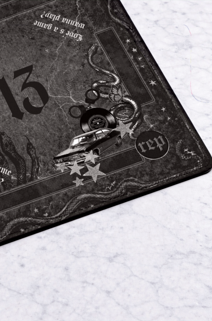 Mahjong Mat in Delicate Collage 33"x33"