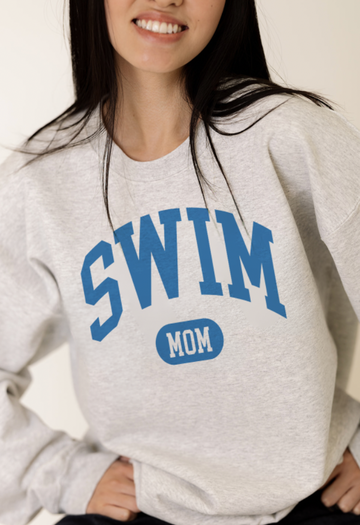 Swim Mom Crewneck Sweatshirt