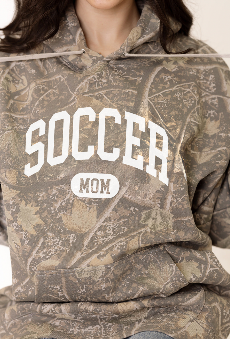 Soccer Mom Deadwood Camo Hoodie Sweatshirt