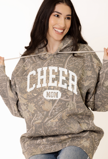 Cheer Mom Deadwood Camo Hoodie Sweatshirt