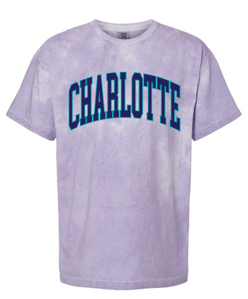 Charlotte Block in Purple and Teal