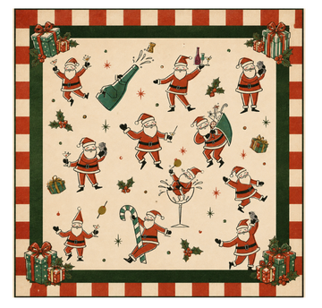 Jolly St. Nick Christmas Mahjong Mat