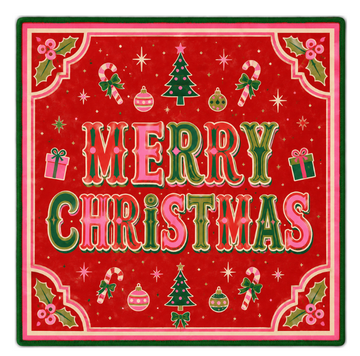 Merry Christmas Holiday Mahjong Mat