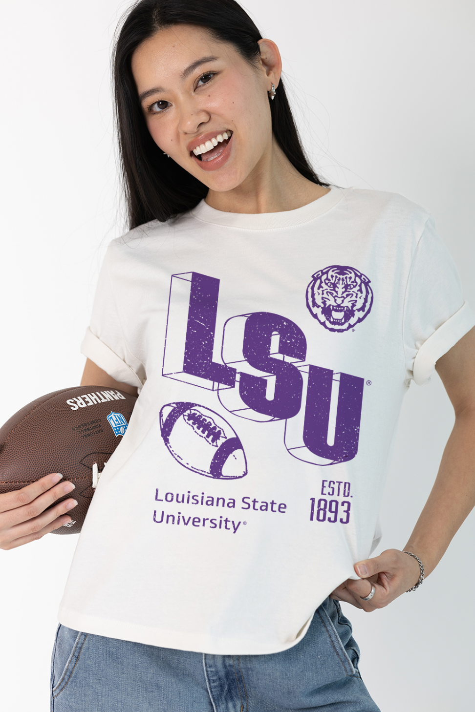 Louisiana State University Campus Women's Crop Tee