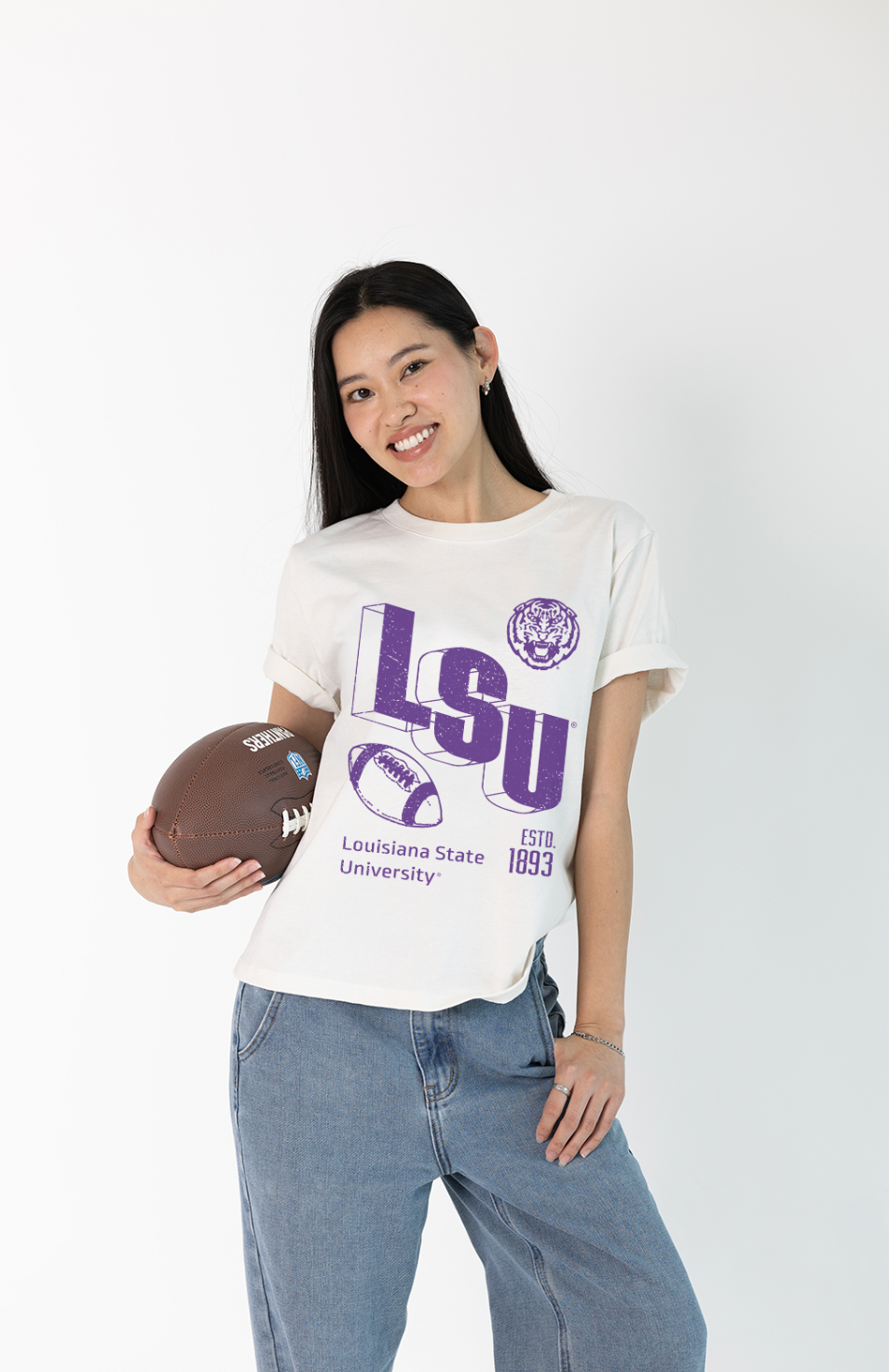 Louisiana State University Campus Women's Crop Tee