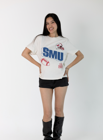 Southern Methodist University Vintage Womens Letter Tee