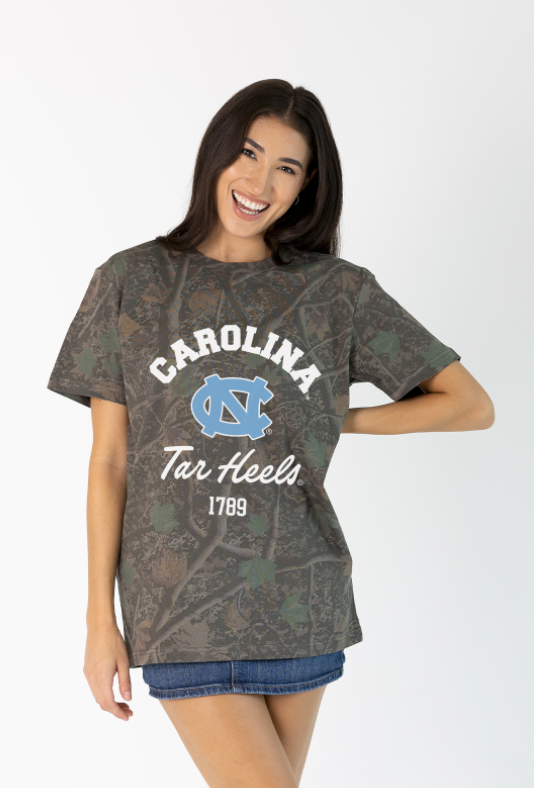 UNC Chapel Hill Tee in Darkwood Camo