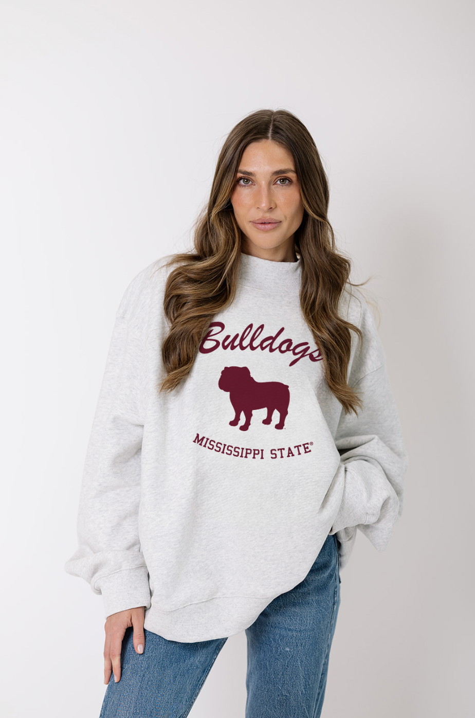 Mississippi State University Bulldogs Mock Neck