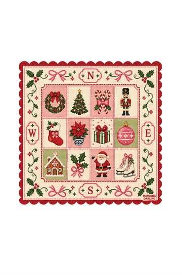 Christmas Needlepoint Mahjong Mat