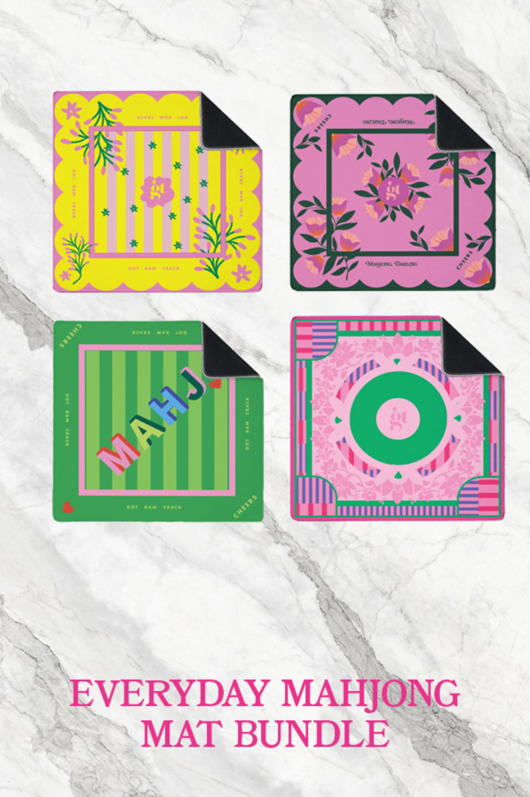 Everyday Mahjong Mat Bundle Set of 4
