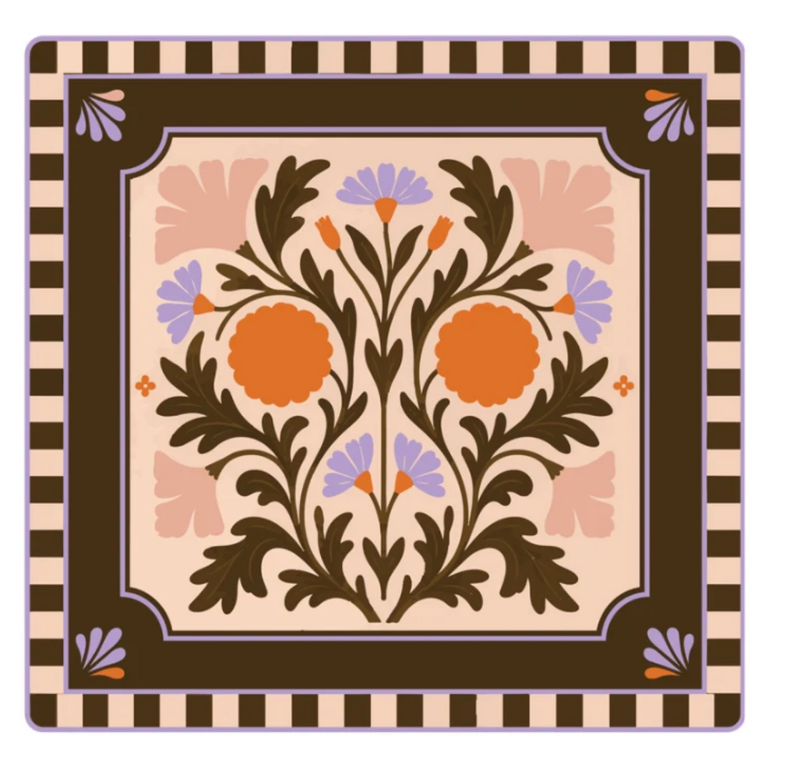 Daydream Floral Mahjong Mat 33"x33"