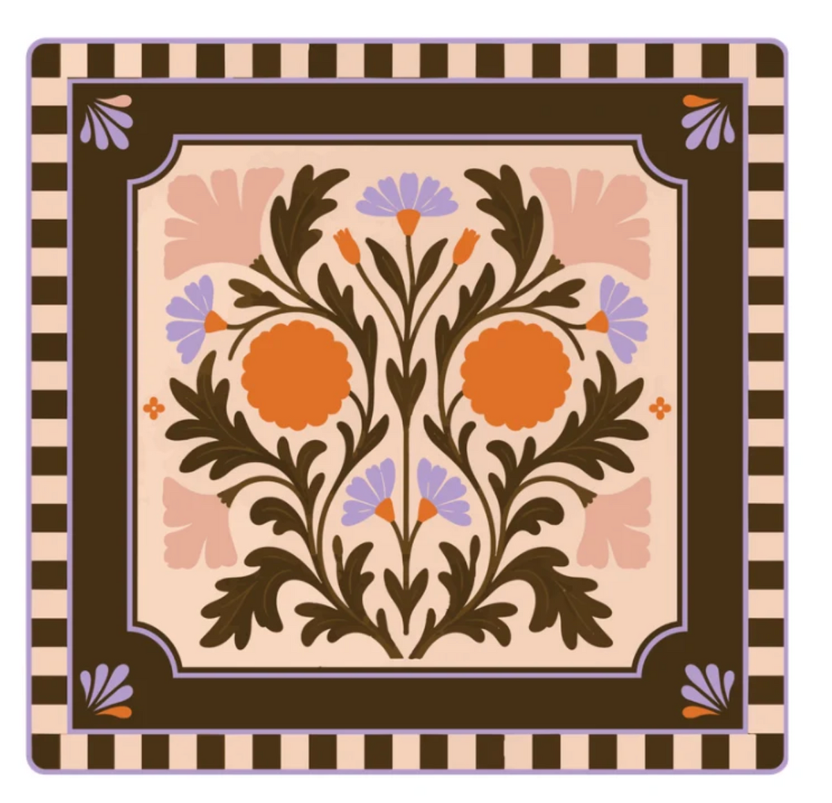 Daydream Floral Mahjong Mat 33"x33"