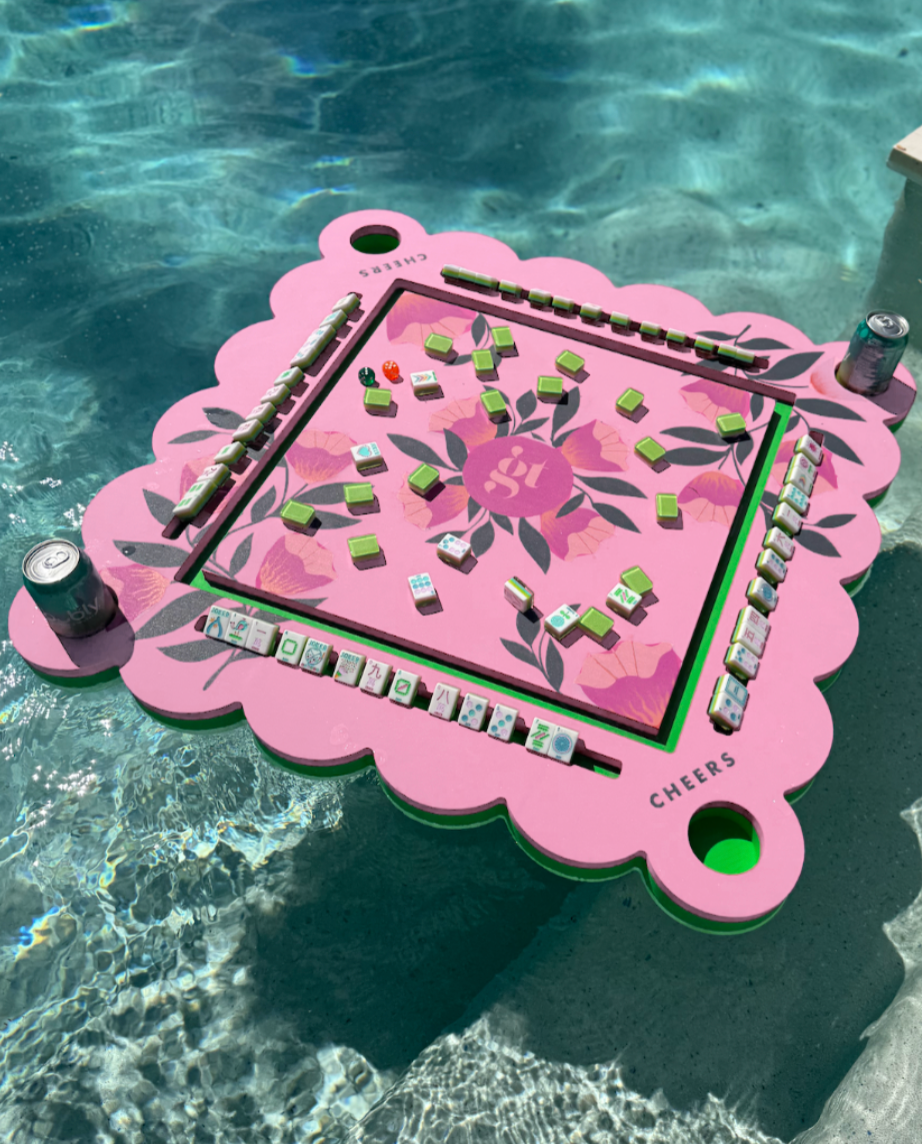 Floral Pink Floating Mat + Pink Tile Bundle