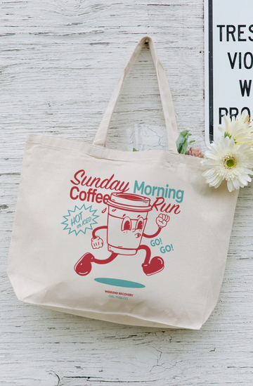 Sunday Coffee Tote- Girl Tribe Co. Booktok and Iced Coffee Club 