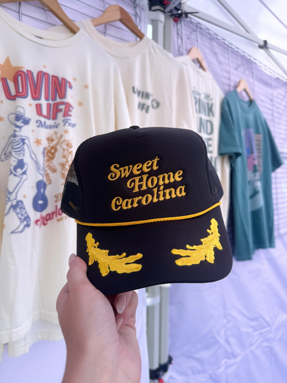 Sweet Home Carolina in Black and Gold- Girl Tribe Co.