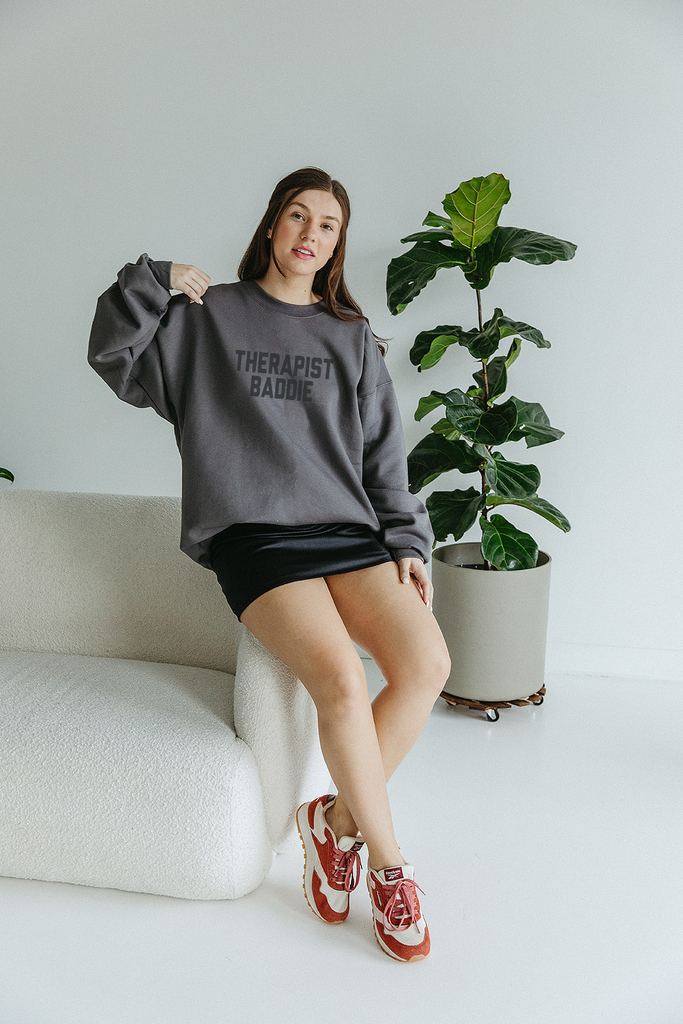 Therapy Baddie Sweatshirt- Girl Tribe Co. Women in Business 