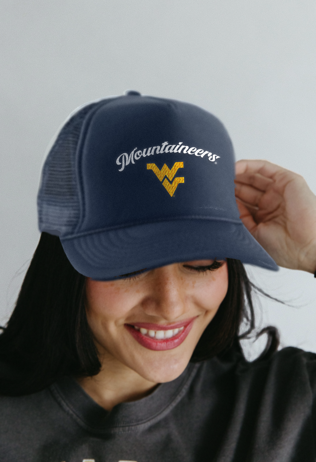 West Virginia University: WVU Trucker Hat in Blue