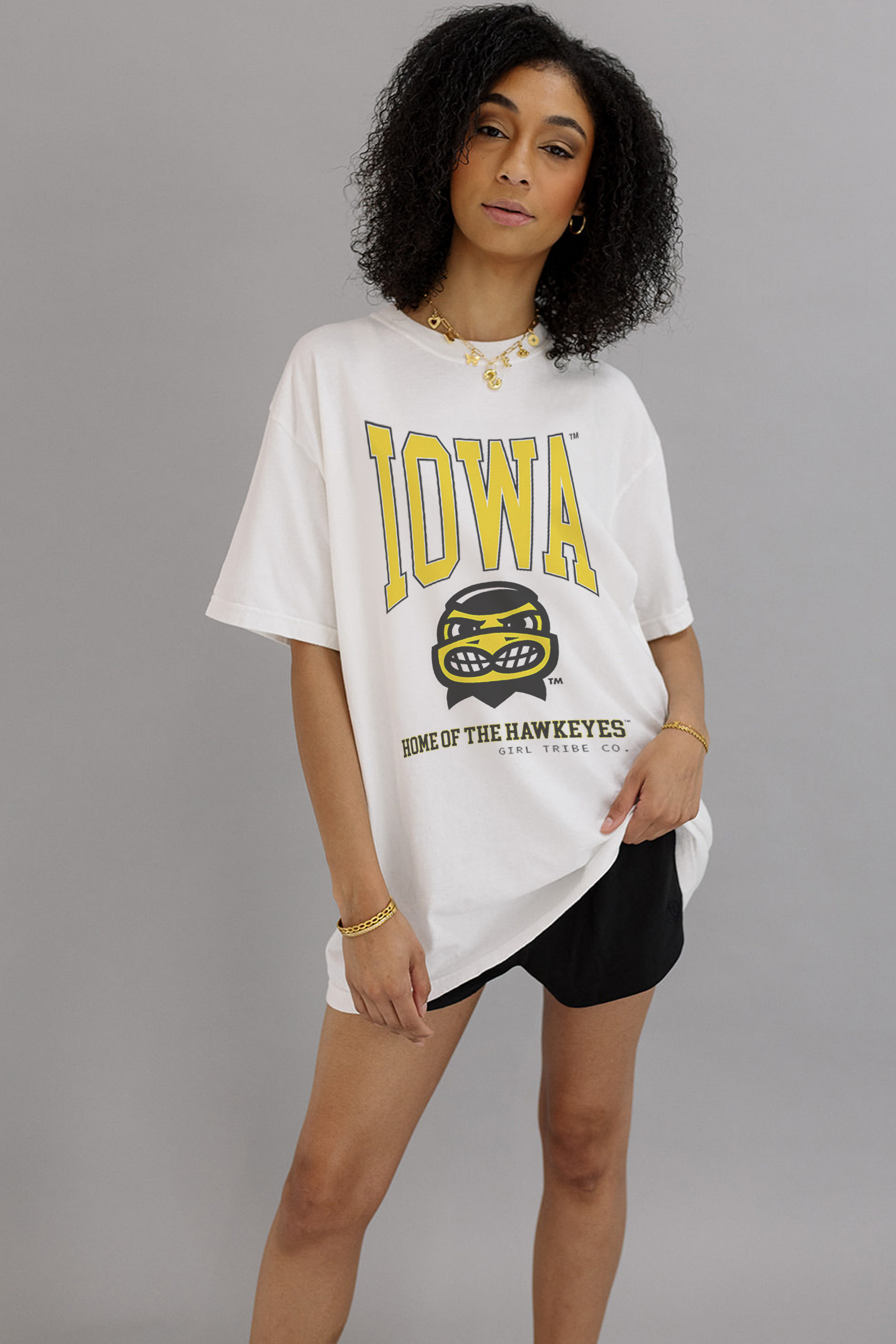 University Of Iowa: Home of The Hawkeyes Tee- Girl Tribe Co. UI X Girl Tribe 