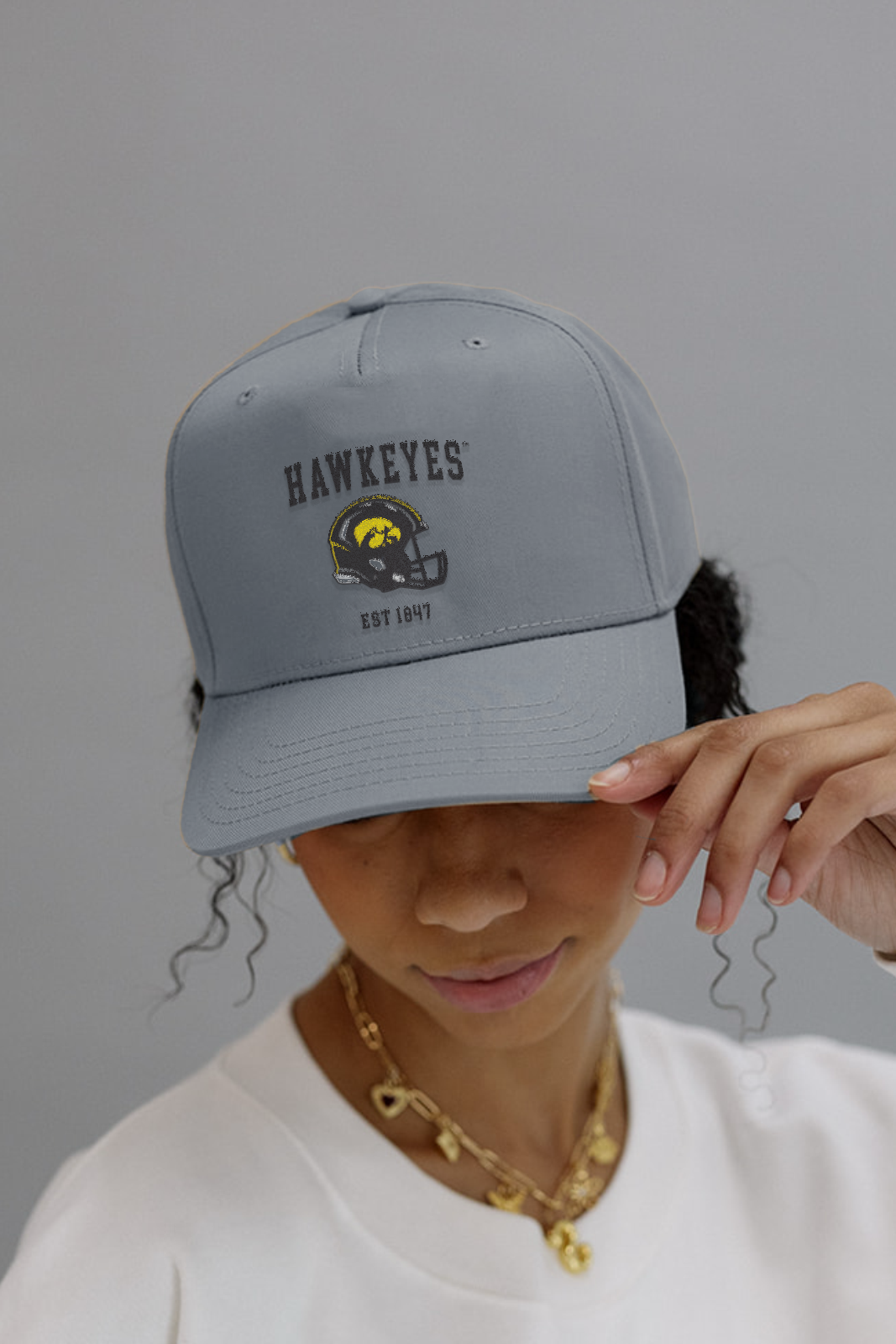 University of Iowa: Hawkeyes Helmet Hat- Girl Tribe Co. Iowa X Girl Tribe 
