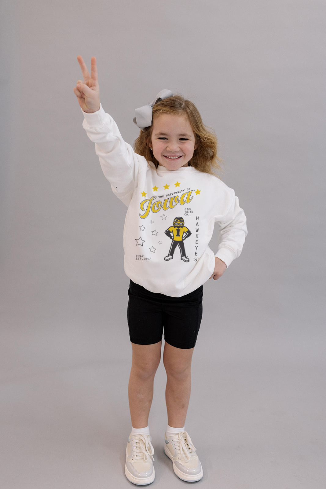 University of Iowa: Youth Go Iowa Sweatshirt- Girl Tribe Co. Iowa X Girl Tribe 