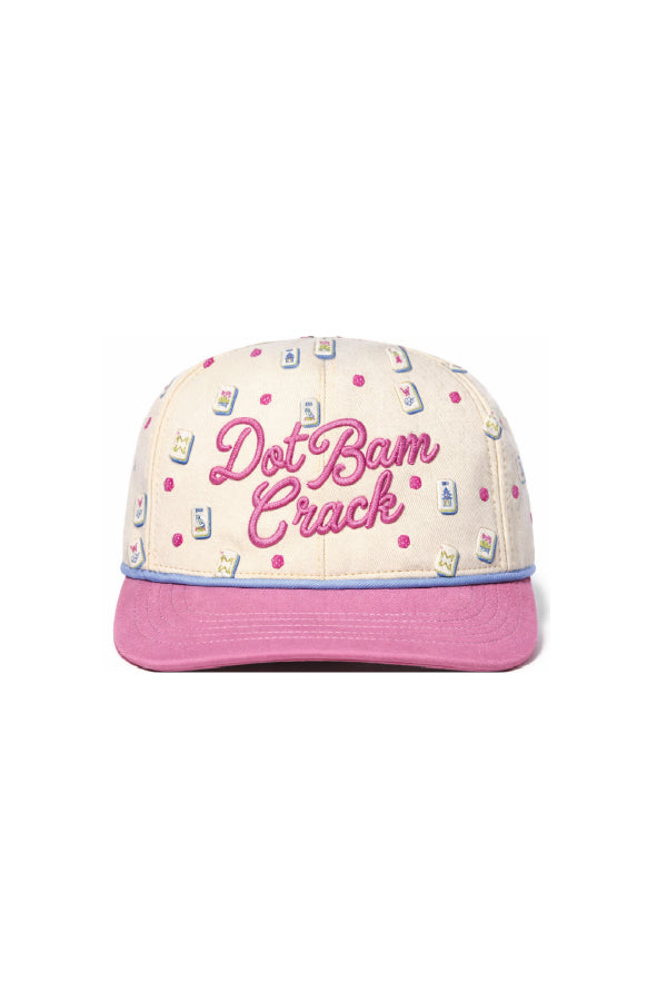 Dot Bam Crack Mahjong Pink Tile Hat