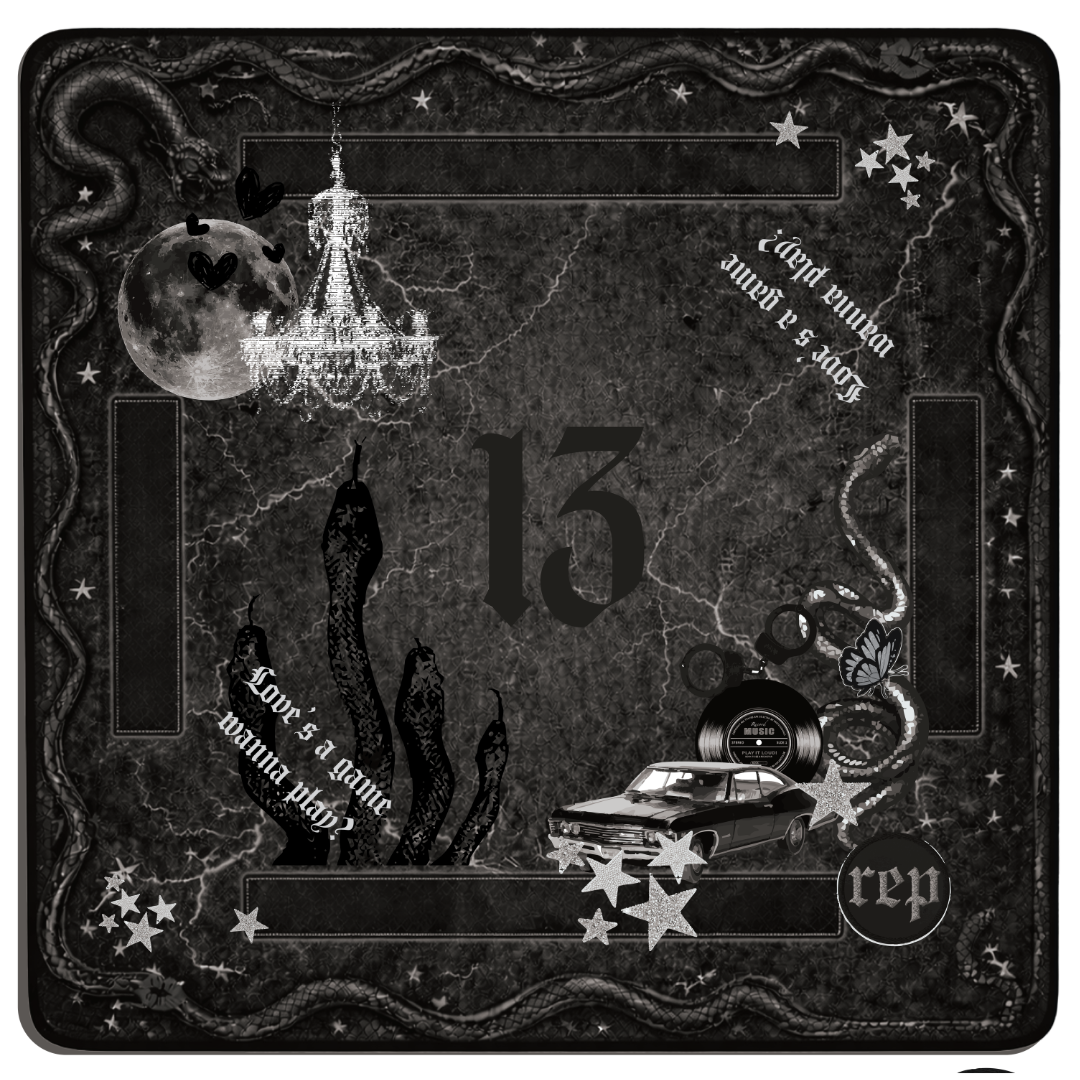 Mahjong Mat in Delicate Collage 33"x33"