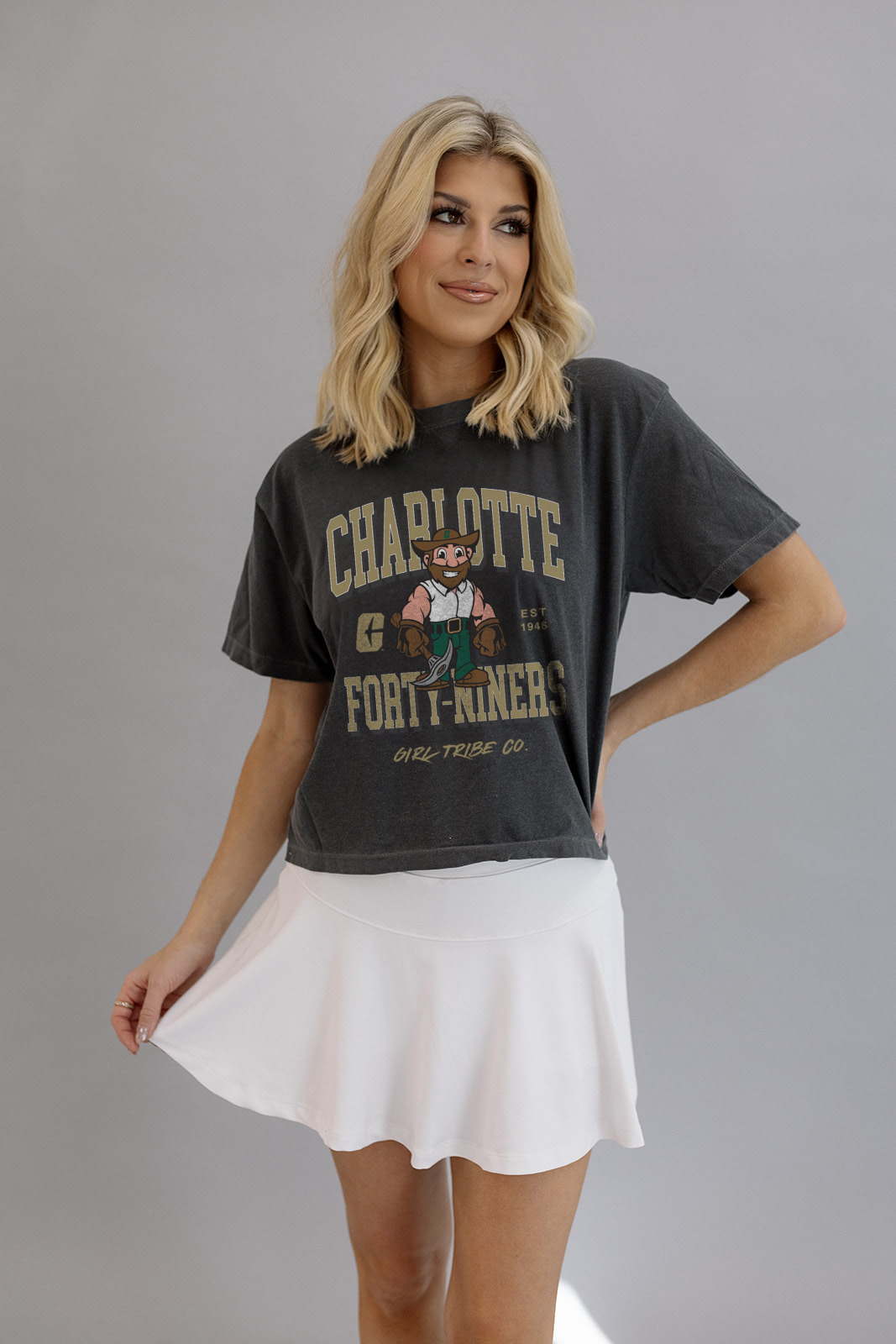 Uncc Merch University of North Carolina at Charlotte: UNCC Niners Classic Crop Te ...